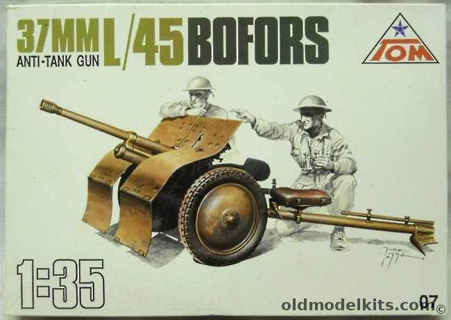 Tom 1/35 37mm L/45 Bofors Anti-Tank Gun 1934, 07 plastic model kit